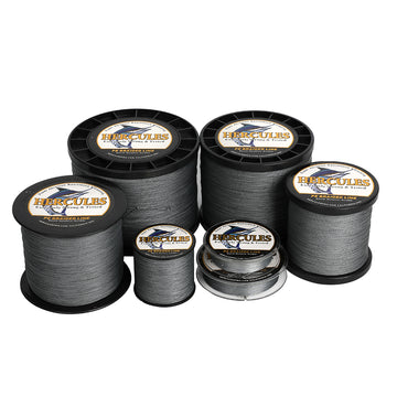 1000M 1094Yds Grey 6lb-100lb HERCULES PE Braided Fishing line 4 Strands